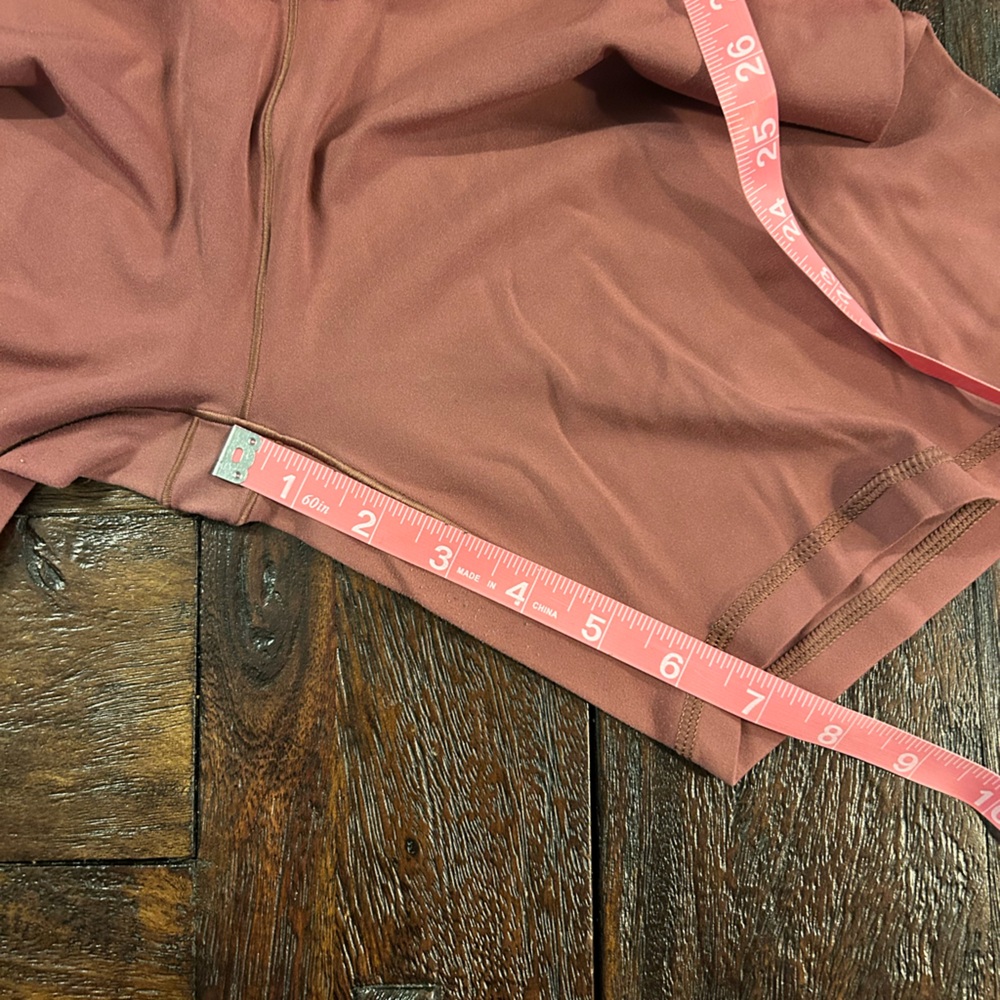 Aerie Offline Real Me Crossover Biker Shorts 7in - burgundy - Picture 6 of 6